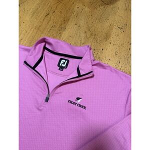FootJoy Golf Quarter Zip Large Geometric Performance Pullover Frost Creek Golf